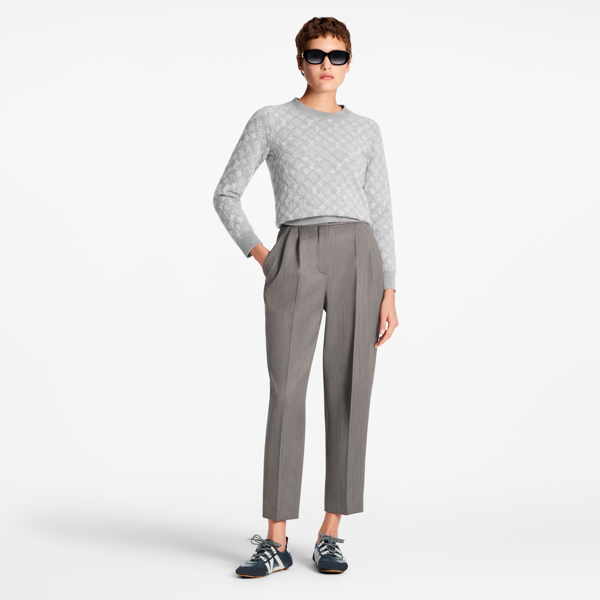 Monogram Brushed Knit Sweater - Women - Ready-to-Wear | LOUIS